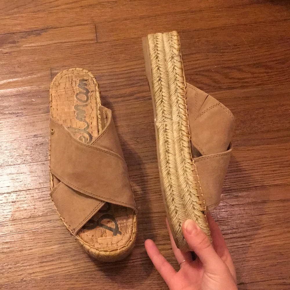 Sam Edelman espadrille platform sandals